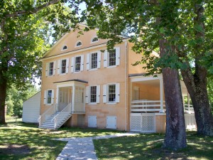 The Richards' mansion at Atsion, during the 2009 restoration.