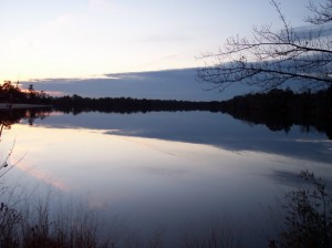 Sunset over the Atsion Lake. Photo courtesy of Scott Smith.